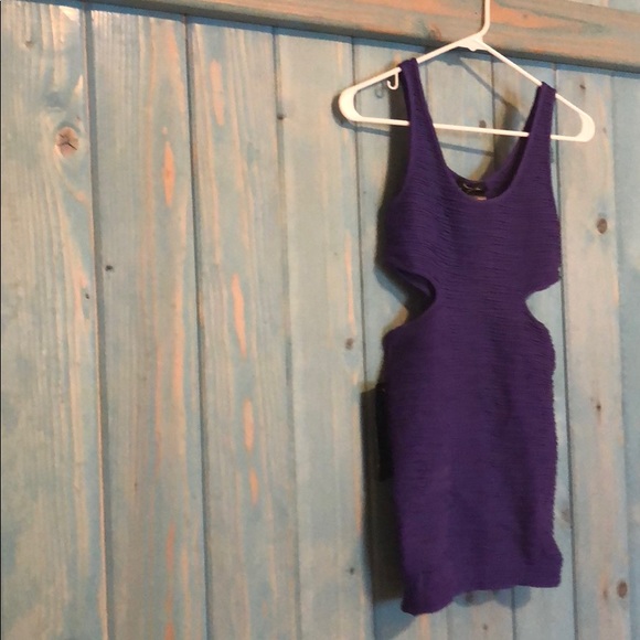 Bebe bondage medium purple dress - Picture 3 of 5